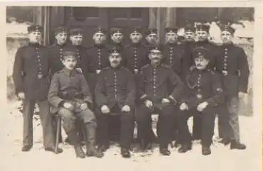 Deutsche Soldaten Militär 1. WK. Gruppenfoto * ca. 1915