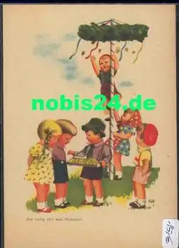 Volksfest Käthe Kruse Puppen Künstlerkarte A. Wagner *ca. 1940