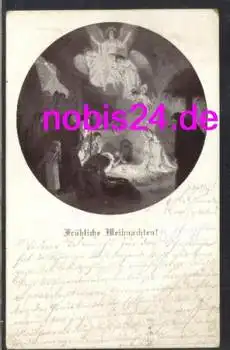 Fröhliche Weihnachten Krippe Engel o 29.5.1914