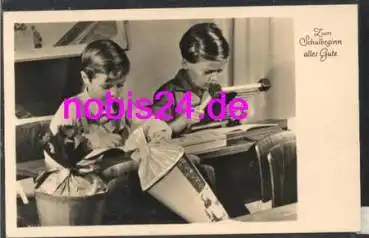 Schulbeginn Zuckertüte Rechentafel *ca.1961