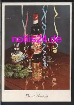 Neujahr Wermut Wein und Spielzeug o ca.1953