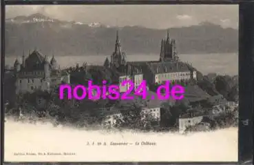 Lausanne le Chateau Schloss Burg *ca.1920