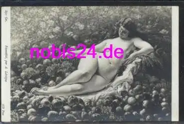 Akt - Erotika  Nackte Frau im Obst von Fecondite *ca.1920