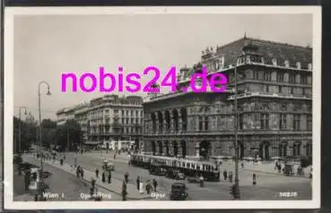 Wien Österreich Strassenbahn Oper   ca.1930