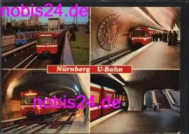 Nürnberg U -Bahn mit Stationen *ca.1975