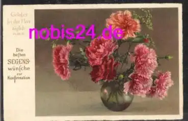 Nelken in Vase Konfirmation *ca.1955