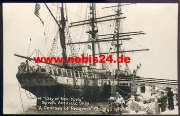 Byrd`s Antarktis Schiff "City of New York" in Chicago World`s Fair 1933
