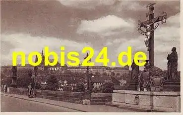 Praha Kriz na Karlove moste o ca.1940