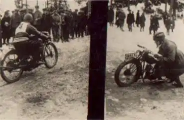 Motorradrennen Querfeldein Echtfoto * ca. 1930
