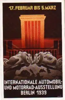 IAA Internationale Automobil- u. Motorradausstellung, Berlin 1939, o 21.2.1939 Sonderstempel