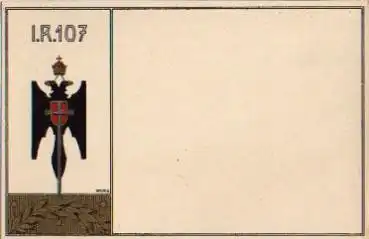 Regimentskarte I. R. 107 * ca. 1910