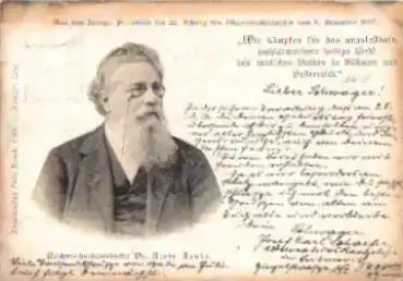 Reichsrathsabgeordneter Dr. Alois Funke, o 20.11.1897 o. Marke