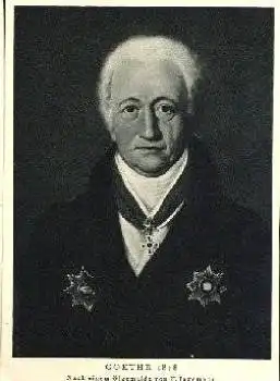 Johann Wolfgang von Goethe Künstlerkarte  F. Jagemann  * ca. 1930