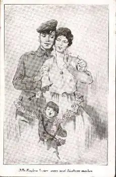 Herz Hochzeit Engel gebr. 30.4.1914