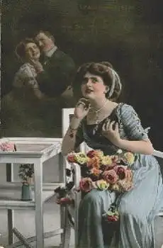 Kuss "Traumgeflüster" Liebespaar * ca. 1910