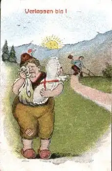 Ehefrau mit Kind wird von Mann verlassen * ca. 1910