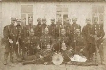 Deutsche Soldaten mit Gewehren Trommel "Alte Armee" o 8.5.1905