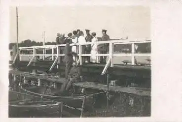 1.WK. Soldaten Brücke Echtfoto  *ca. 1915
