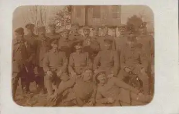 Deutsche Soldaten  1.WK. Echtfoto *ca.1915