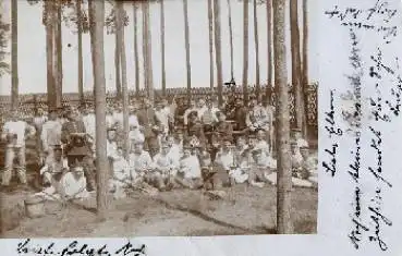 Deutsche Soldaten "Alte Armee" Echtfoto o 15.7.1904