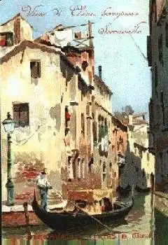 Venezia Venedig Rio San Polo Werbekarte *ca. 1920