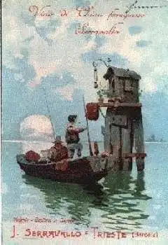 Venedig Capitello in Laguna Werbekarte *ca. 1920