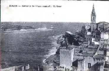 Malta, Marsamuscetto, Entrance Harbour gebr. 04.11.1920