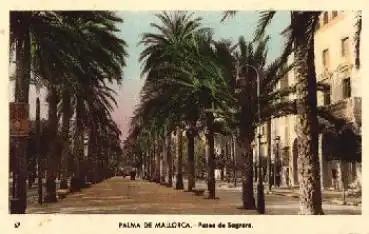 Palma de Mallorca, Balearen Paseo de Sagrera * ca. 1930