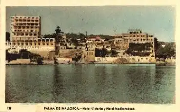 Palma de Mallorca Hotel Victoria y Hotel Mediterraneo Balearen * ca. 1930