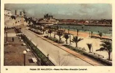 Palma de Mallorca, Paseo Maritimo, Balearen, Windmühle * ca. 1930