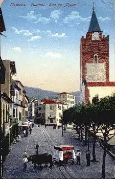 Madeira, Funchal, Rua do Aljube gebr. 28.12.1922