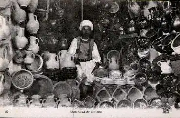 Töpferladen Arabischer Verkäufer * ca. 1910