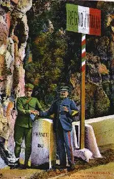 Zoll Grenze Grimaldi-Ventimiglia *ca. 1910