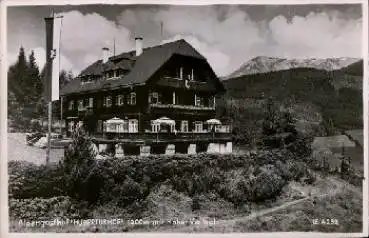 Alpengasthof Hubertushof mit Hoher Veitsch o 10.5.1962