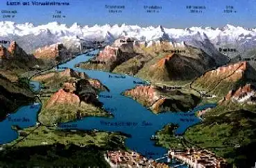 Luzern und Vierwaldstättersee * ca. 1920