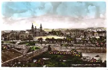 Malta, Floriana, Panorama gebr. ca. 1940