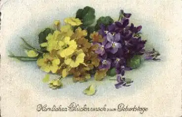 Veilchen mit Schlüsselblumen, o 9.6.1928