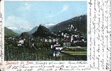 Sion Schweiz Souvenir de ... o 26.1.1901