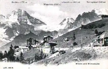 Mürren und Mürrenbahn * ca. 1910