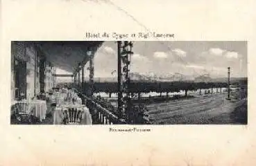 Lucerne Hotel due Cygne et Rige Restaurant-Terrasse *ca. 1920