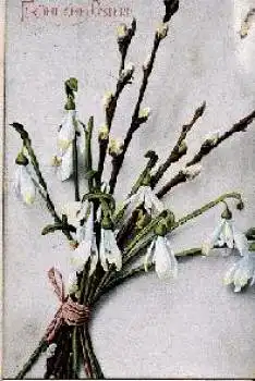 Schneeglöckchen Osterkarte * ca. 1920