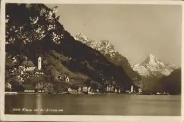 Flüelen mit dem Bristenstock o ca. 1930