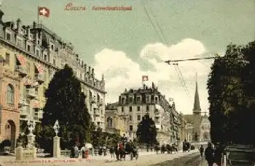 Luzern Schweizerhofquai * ca. 1900