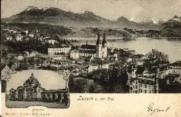 Luzern Bahnhof gebr. ca. 1910