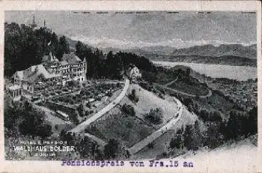 Zürich Hotel Waldhaus Dolder Künsterkarte* ca. 1930