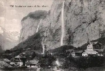 Lauterbrunnen und Staubbach *ca. 1910