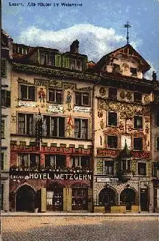 Luzern Hotel Metzgern am Weinmarkt * 29.8.1924