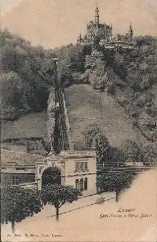 Luzern Gütschbahn von Hotel Gütsch * ca. 1910