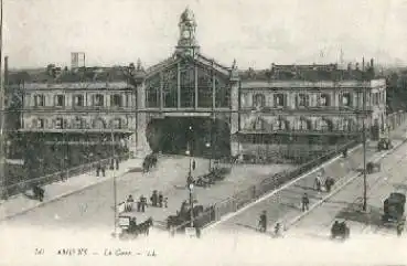 Amiens La Gare Bahnhof gebr. 16.6.1921