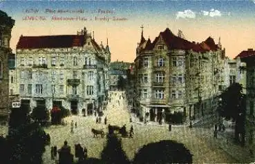 Lemberg Lwow Akademie Platz und Fredry Gasse * 1917